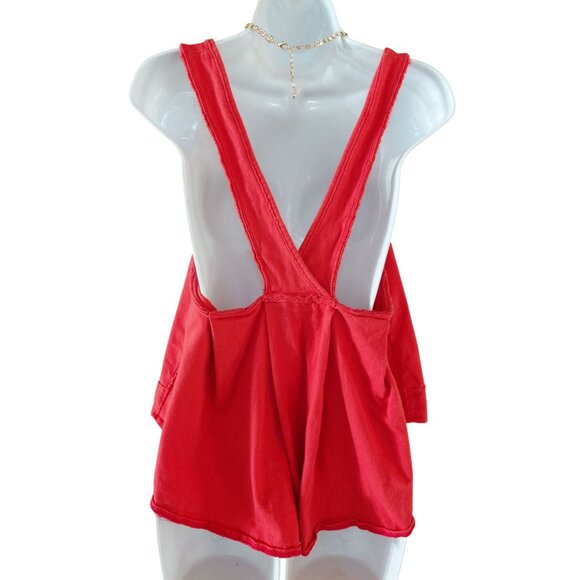 We The Free Womens Sleeveless V-Neck Tank Top M Orange Cotton - Picture 2 of 8